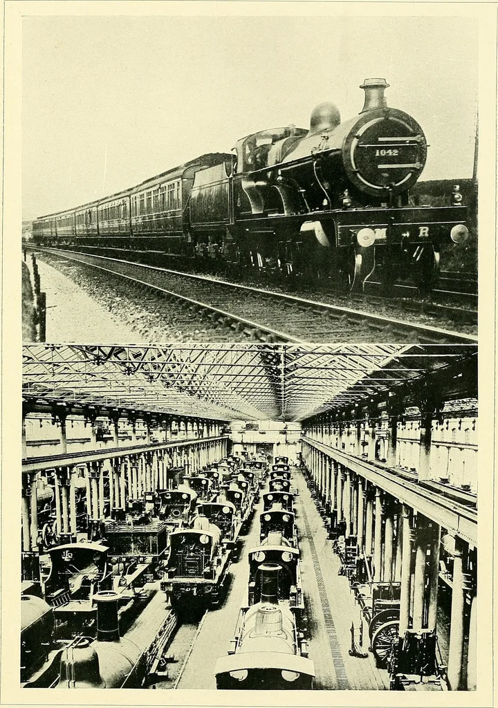 An illustration from Every boy's book of railways and steamships, 1911, leaf 154