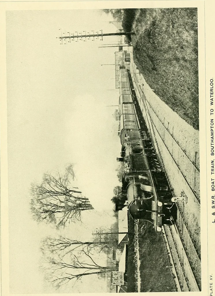 An illustration from Every boy's book of railways and steamships, 1911, leaf 160