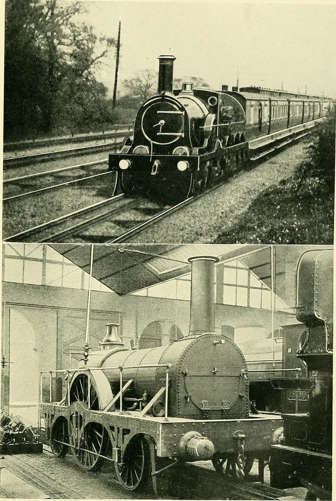 An illustration from Every boy's book of railways and steamships, 1911, leaf 172