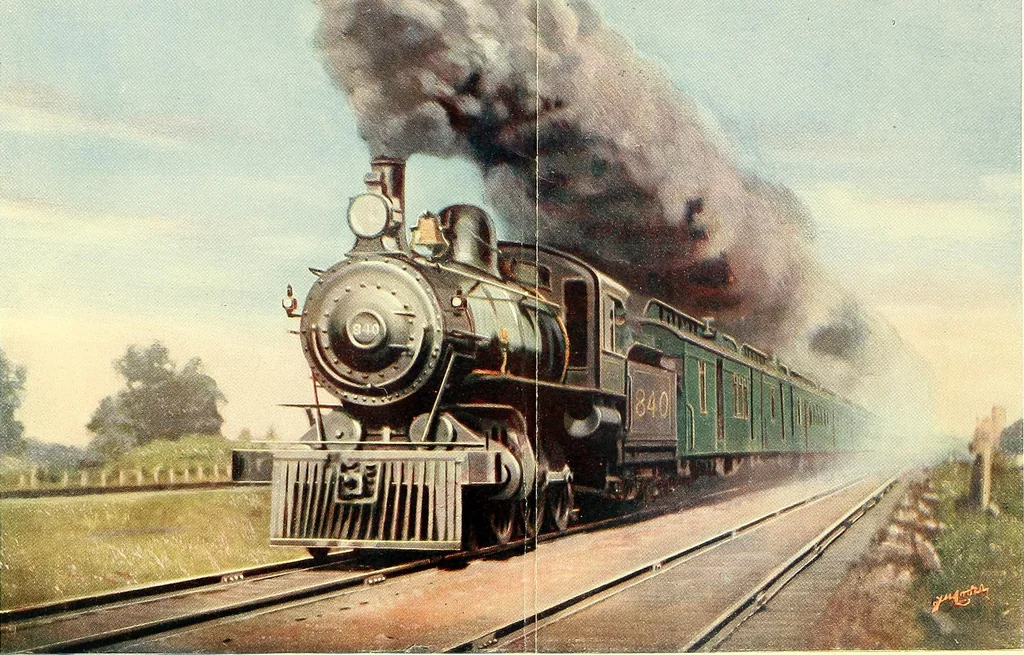 An illustration from Every boy's book of railways and steamships, 1911, leaf 218