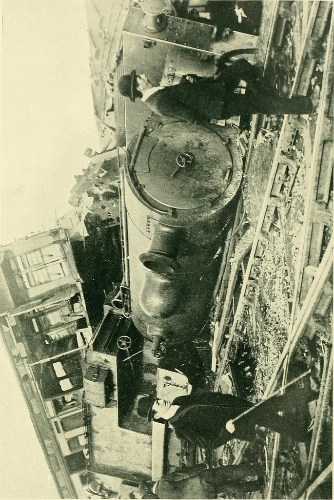An illustration from Every boy's book of railways and steamships, 1911, leaf 252