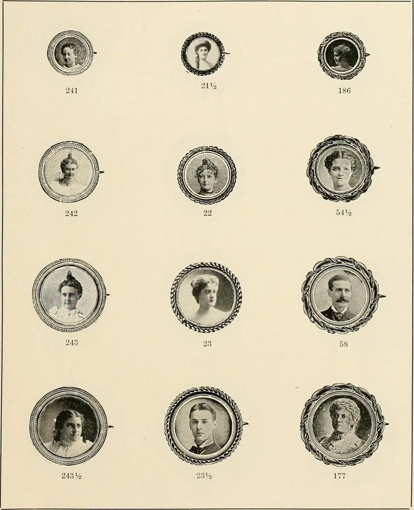 An illustration from Everything in jewelry and photo jewelry : catalogue no. 12., 1918, leaf 12