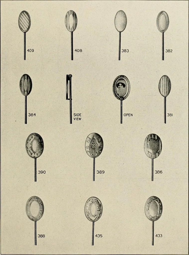 An illustration from Everything in jewelry and photo jewelry : catalogue no. 12., 1918, leaf 18