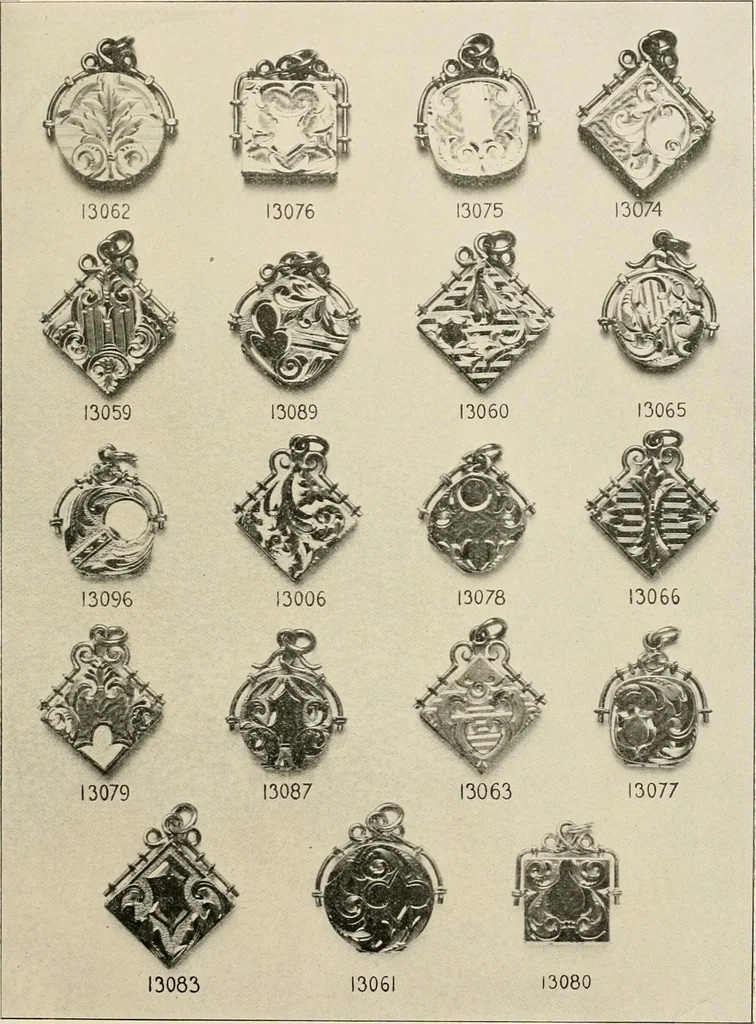 An illustration from Everything in jewelry and photo jewelry : catalogue no. 12., 1918, leaf 22