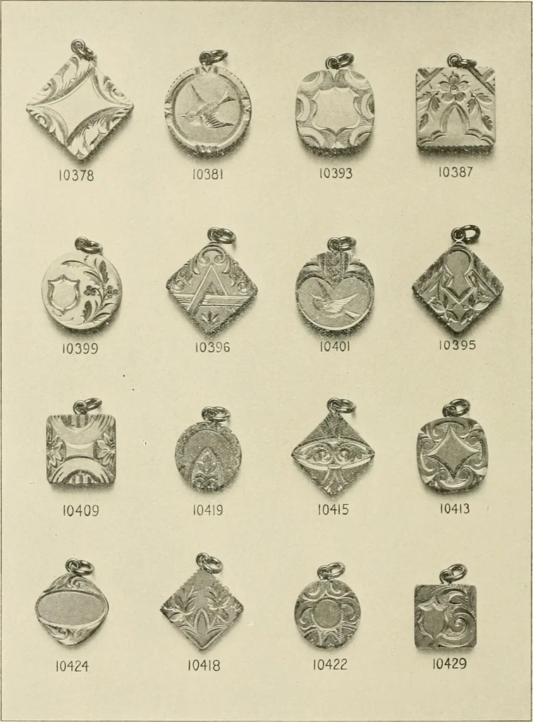 An illustration from Everything in jewelry and photo jewelry : catalogue no. 12., 1918, leaf 25