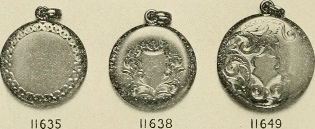 An illustration from Everything in jewelry and photo jewelry : catalogue no. 12., 1918, leaf 33