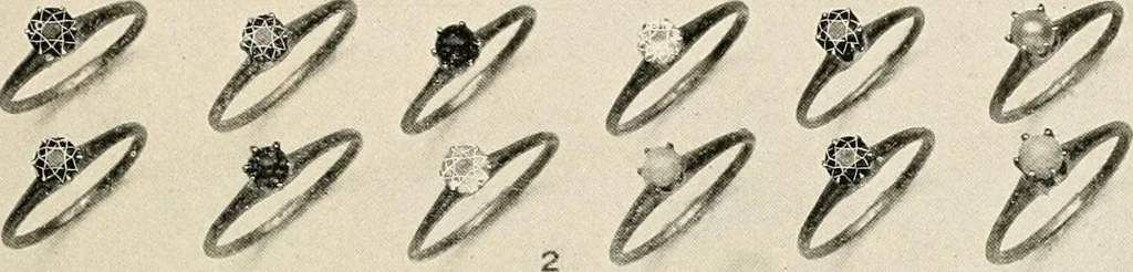 An illustration from Everything in jewelry and photo jewelry : catalogue no. 12., 1918, leaf 40