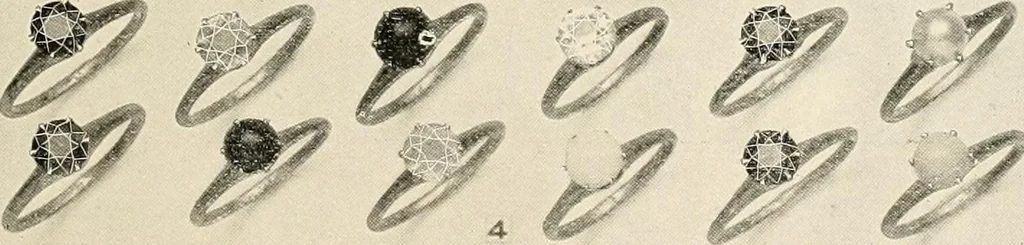 An illustration from Everything in jewelry and photo jewelry : catalogue no. 12., 1918, leaf 40
