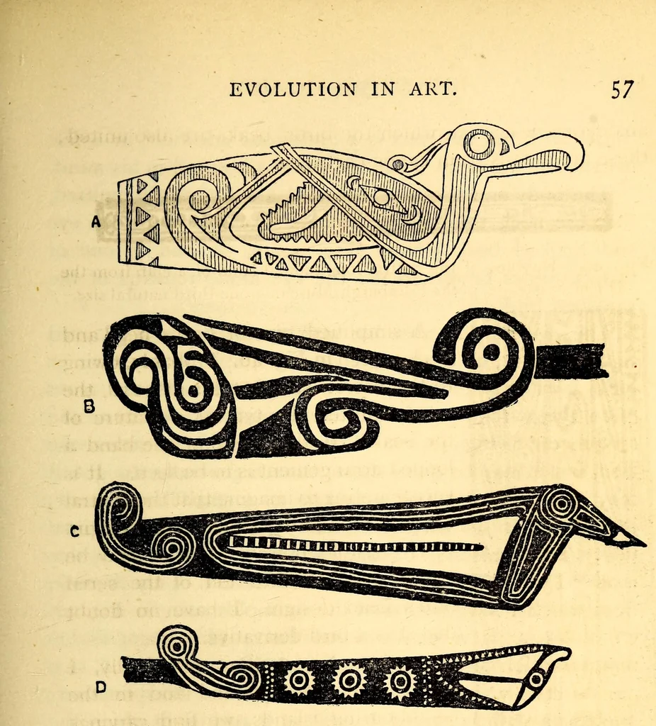 An illustration from Evolution in art: as illustrated by the life-histories of designs, 1895, leaf 91