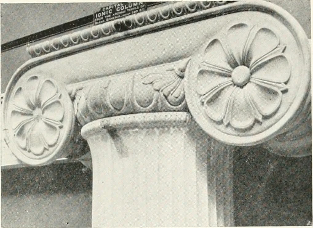 An illustration from The evolution of architectural ornament, 1913, leaf 186