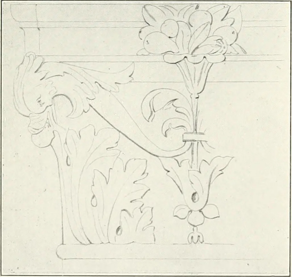 An illustration from The evolution of architectural ornament, 1913, leaf 54