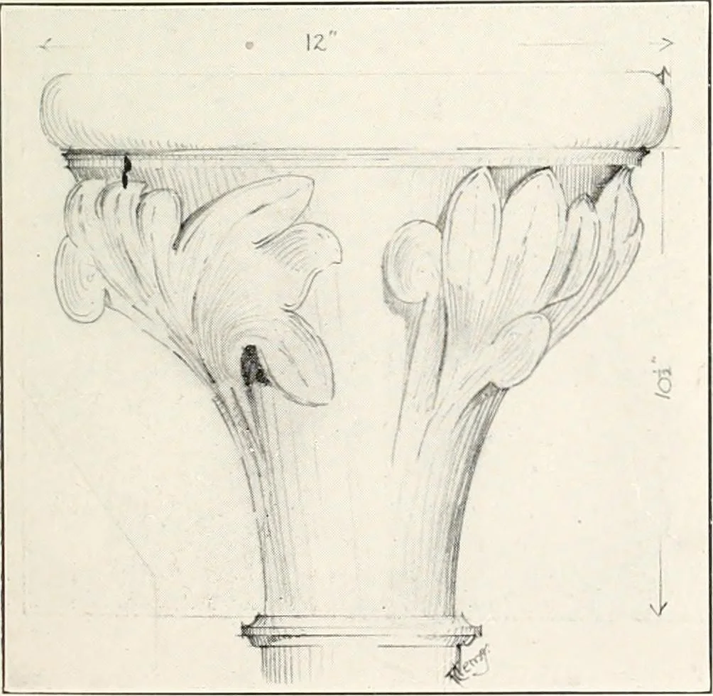 An illustration from The evolution of architectural ornament, 1913, leaf 91