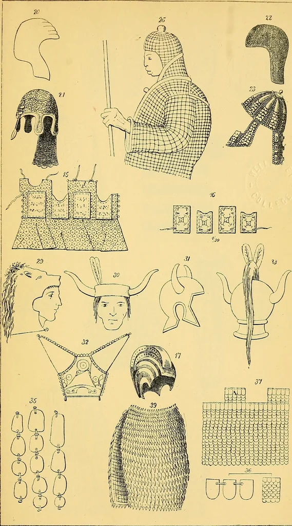 An illustration from The evolution of culture, and other essays, 1906, leaf 129