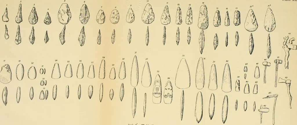 An illustration from The evolution of culture, and other essays, 1906, leaf 191