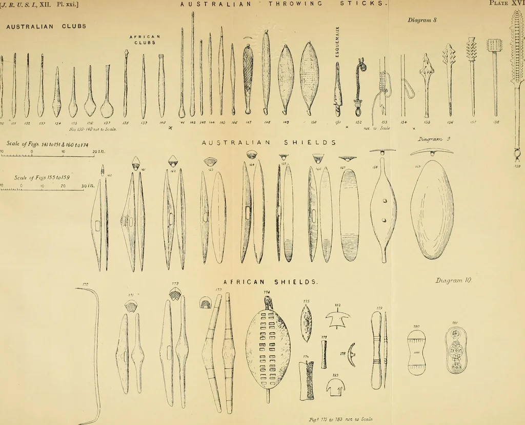 An illustration from The evolution of culture, and other essays, 1906, leaf 199