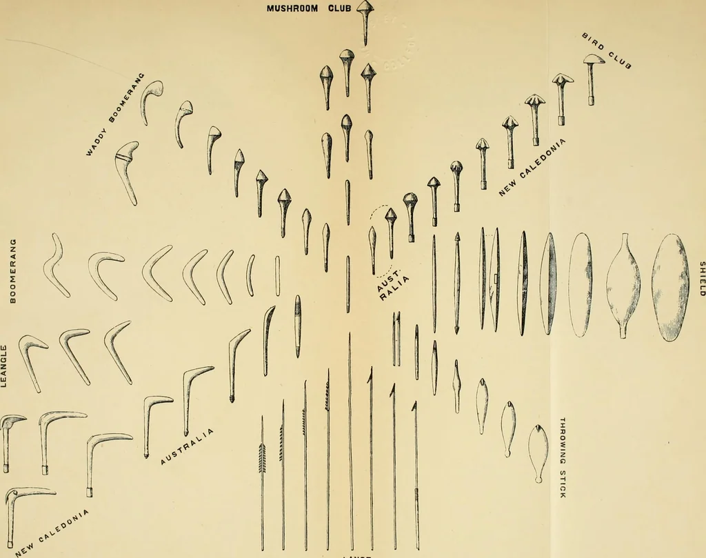 An illustration from The evolution of culture, and other essays, 1906, leaf 73