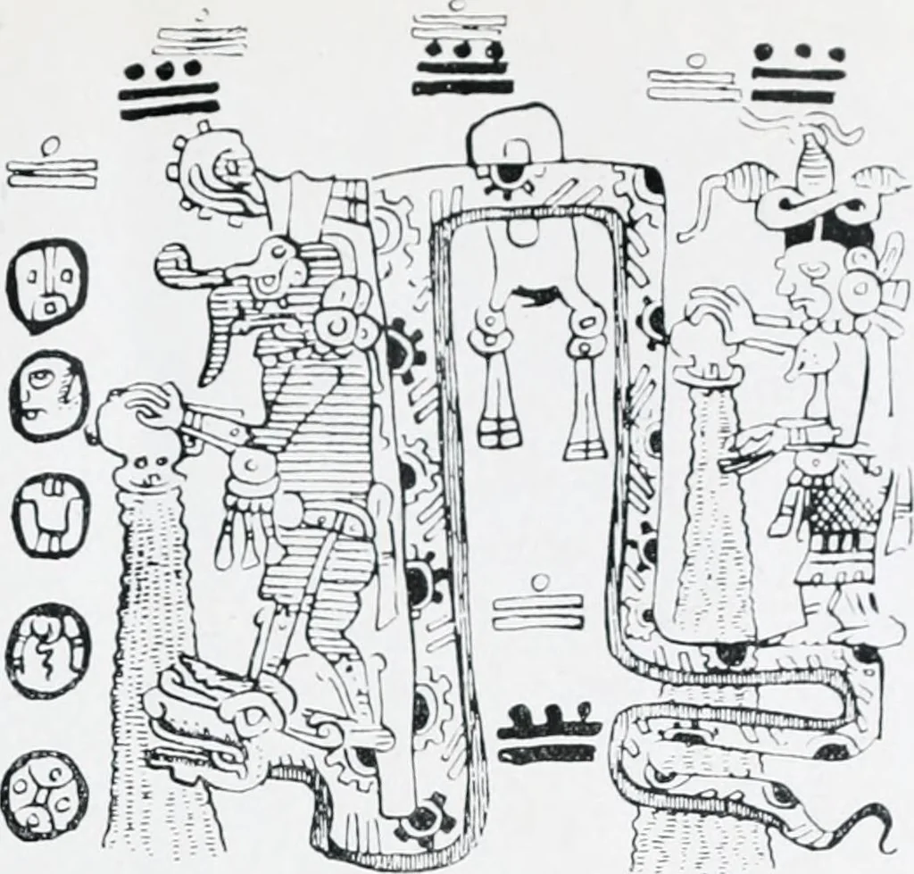 An illustration from The evolution of the dragon, 1919, leaf 121