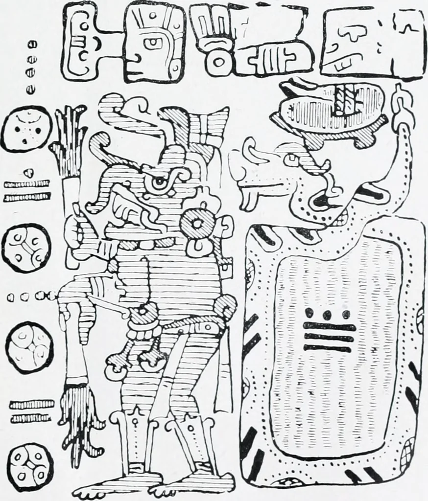 An illustration from The evolution of the dragon, 1919, leaf 121