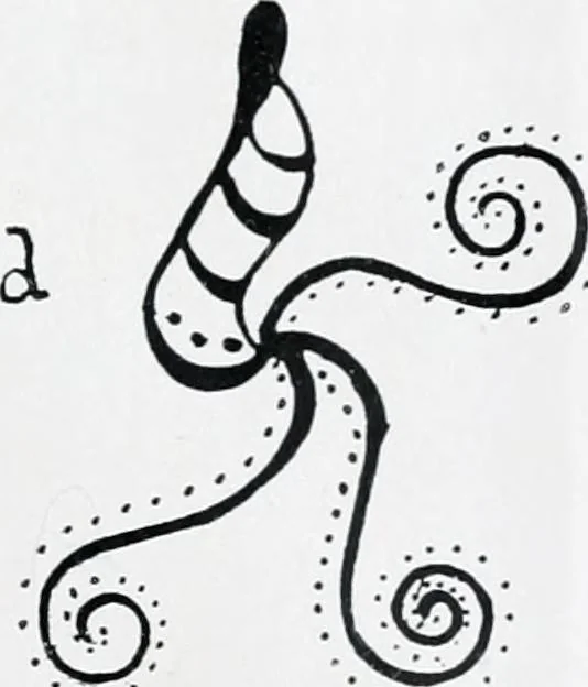 An illustration from The evolution of the dragon, 1919, leaf 235