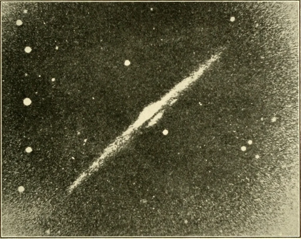 An illustration from The evolution of worlds, 1909, leaf 44