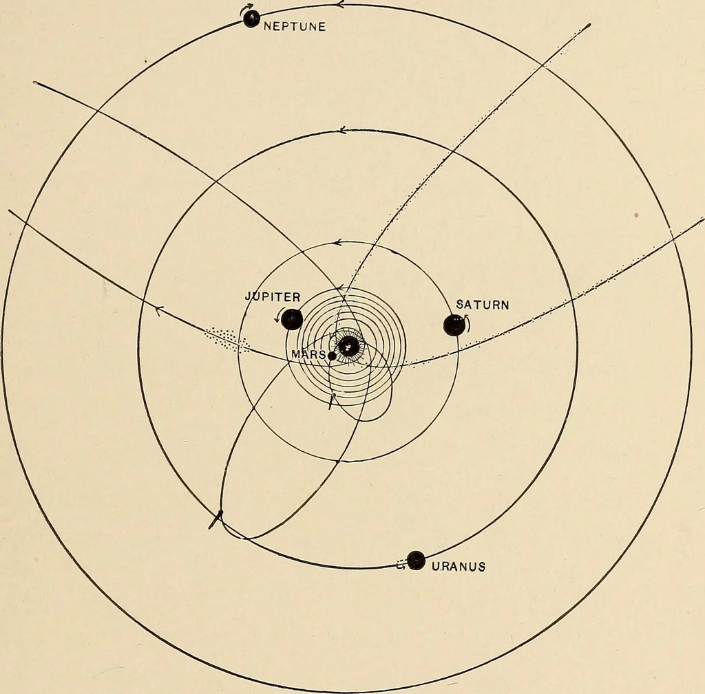 An illustration from The evolution of worlds, 1909, leaf 122