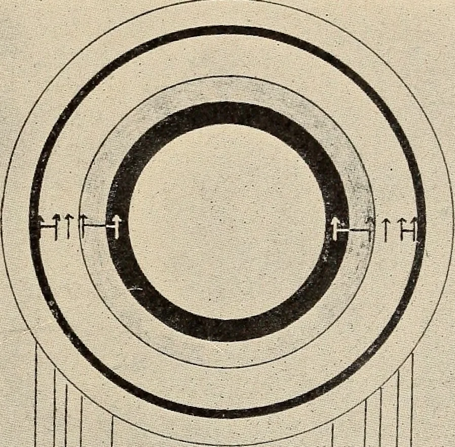 An illustration from The evolution of worlds, 1909, leaf 144