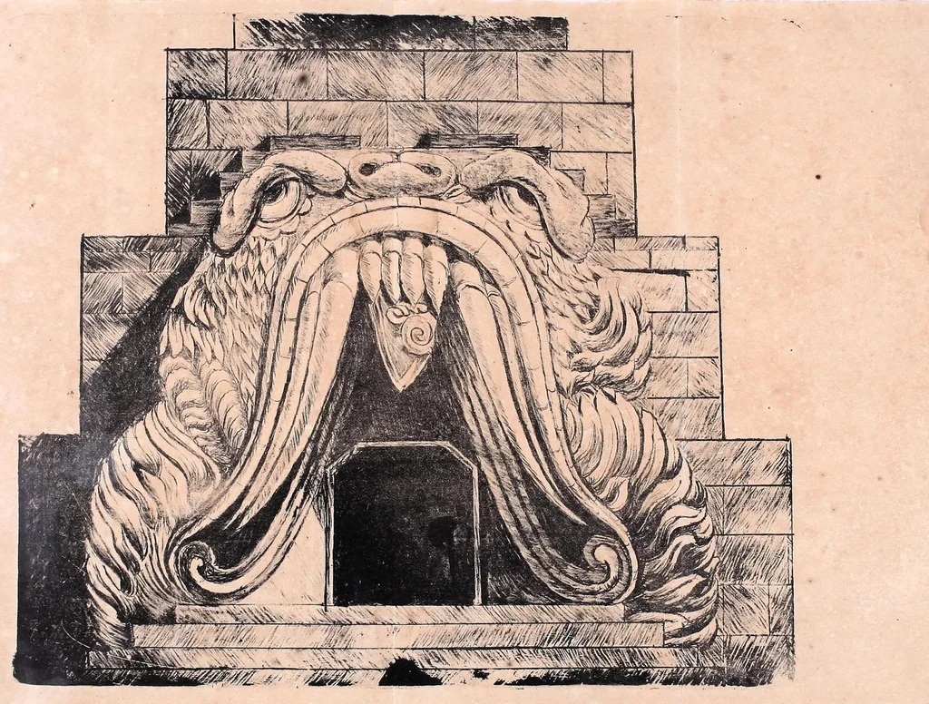 An illustration from Examen comparativo entre los signos simbolicos de las teogonías y cosmogonías antiguas y los que existen en los manuscritos mexicanos publicados por Kingsborough y los altos relieves de una pared de Chichen-Itza, 1872, leaf 5