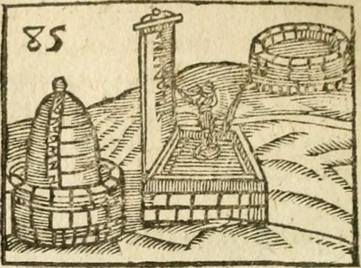 An illustration from Examen dv livre des Recreations mathematiqves, & de ses problemes en geometrie mechanique, optique & catoptrique [du J. Leurechon] Où sont aussi discutées & restabiles plusieurs experiences physiques y proposées, 1639, leaf 263