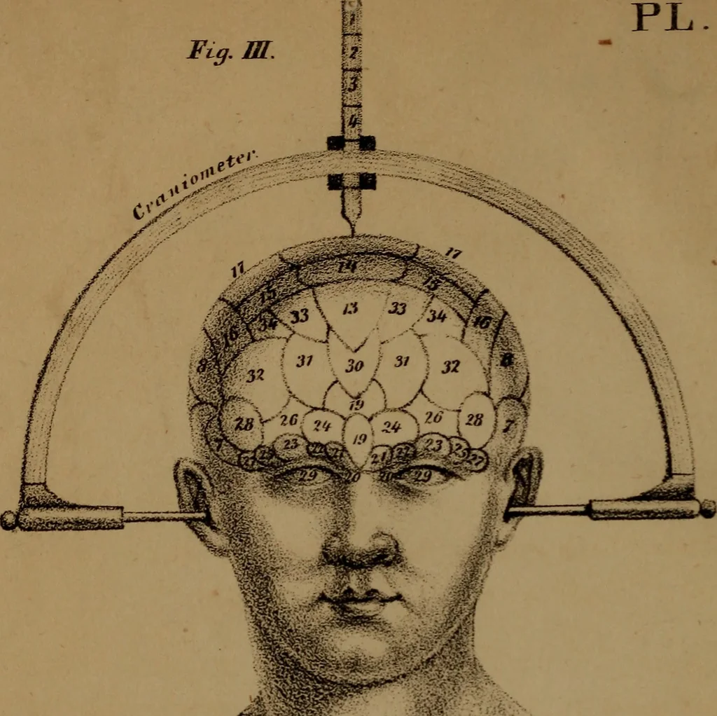 An illustration from An examination of phrenology;, 1837, leaf 9