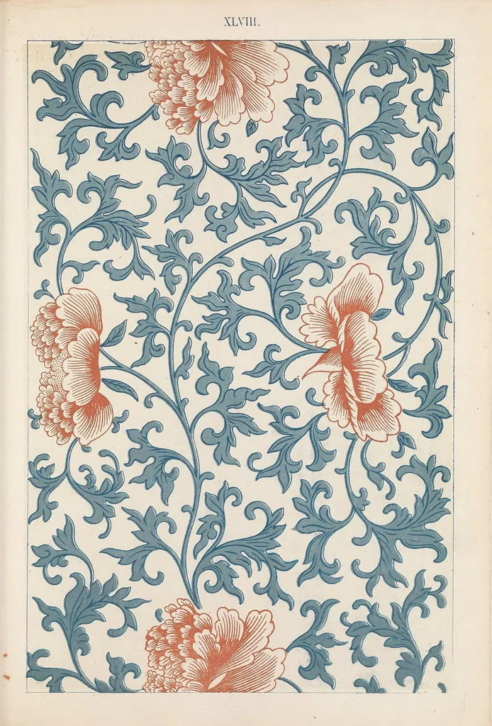 An illustration from Examples of Chinese ornament : selected from objects in the South Kensington Museum and other collections, 1867, leaf 121