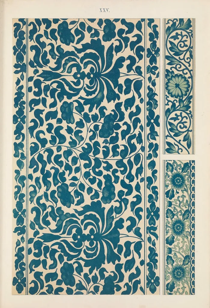 An illustration from Examples of Chinese ornament : selected from objects in the South Kensington Museum and other collections, 1867, leaf 75
