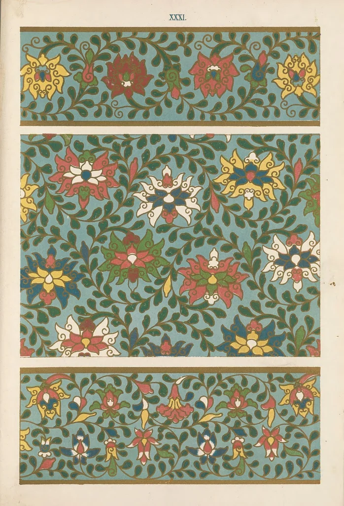 An illustration from Examples of Chinese ornament : selected from objects in the South Kensington Museum and other collections, 1867, leaf 87
