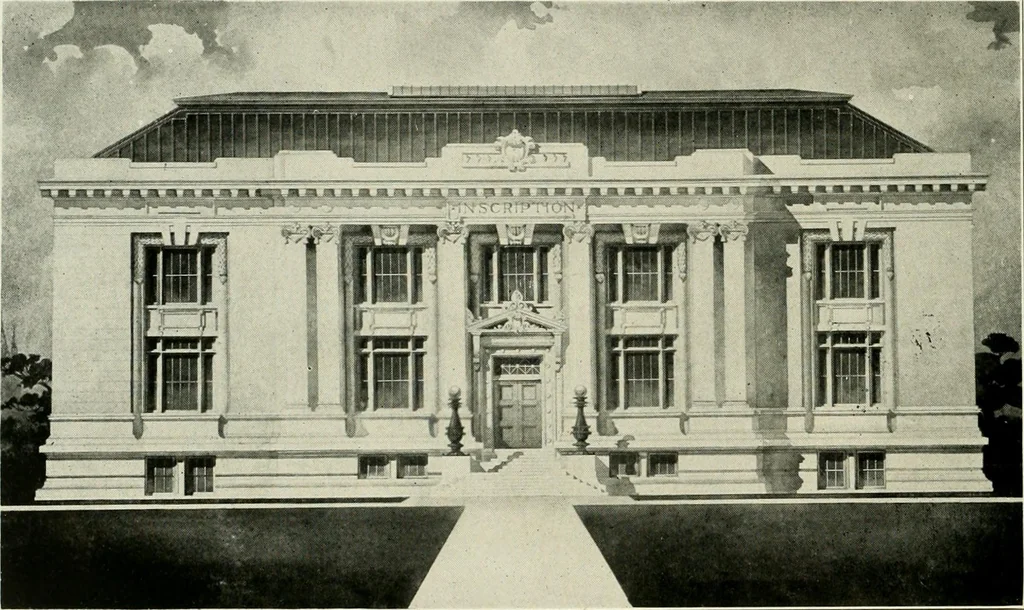 An illustration from Examples from work of Frank P. Milburn and Company, architects, Washington, D. C, 1906, leaf 17