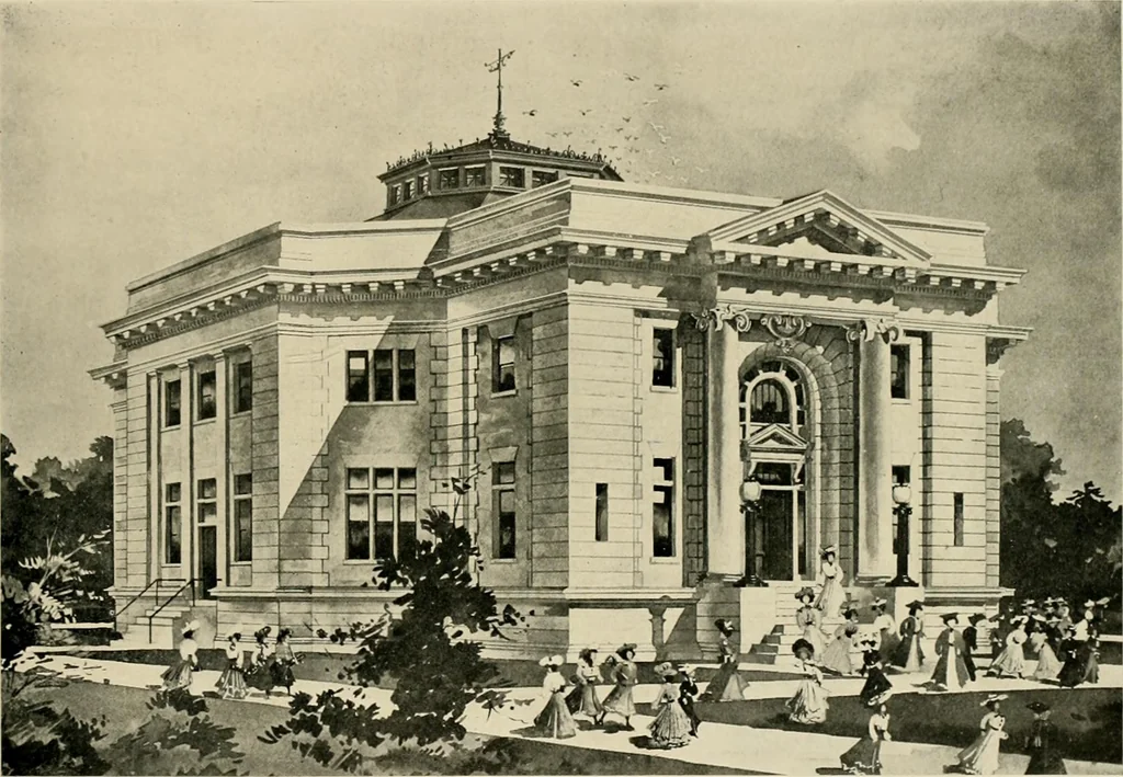 An illustration from Examples from work of Frank P. Milburn and Company, architects, Washington, D. C, 1906, leaf 42