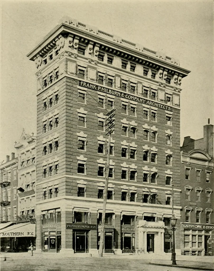 An illustration from Examples from work of Frank P. Milburn and Company, architects, Washington, D. C, 1906, leaf 6