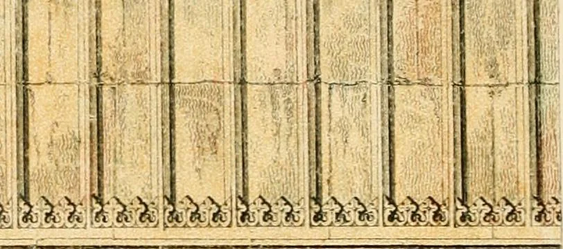 An illustration from Examples of Gothic architecture : selected from various ancient edifices in England ; consisting of plans, elevations, sections, and parts at large ; calculated to exemplify the various styles and the practical construction of this admired class of architecture ; accompanied by historical and descriptive accounts, 1895, leaf 4