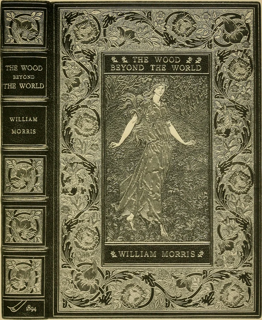 An illustration from Examples of bookbinding executed by Robt. Rivière & Son : exhibited at the Leipzig Exhibition in 1914 for a few weeks prior to the Great War on the outbreak of which they were placed in the cellars of the Leipzig Museum, where they remained for five years, 1920, leaf 106