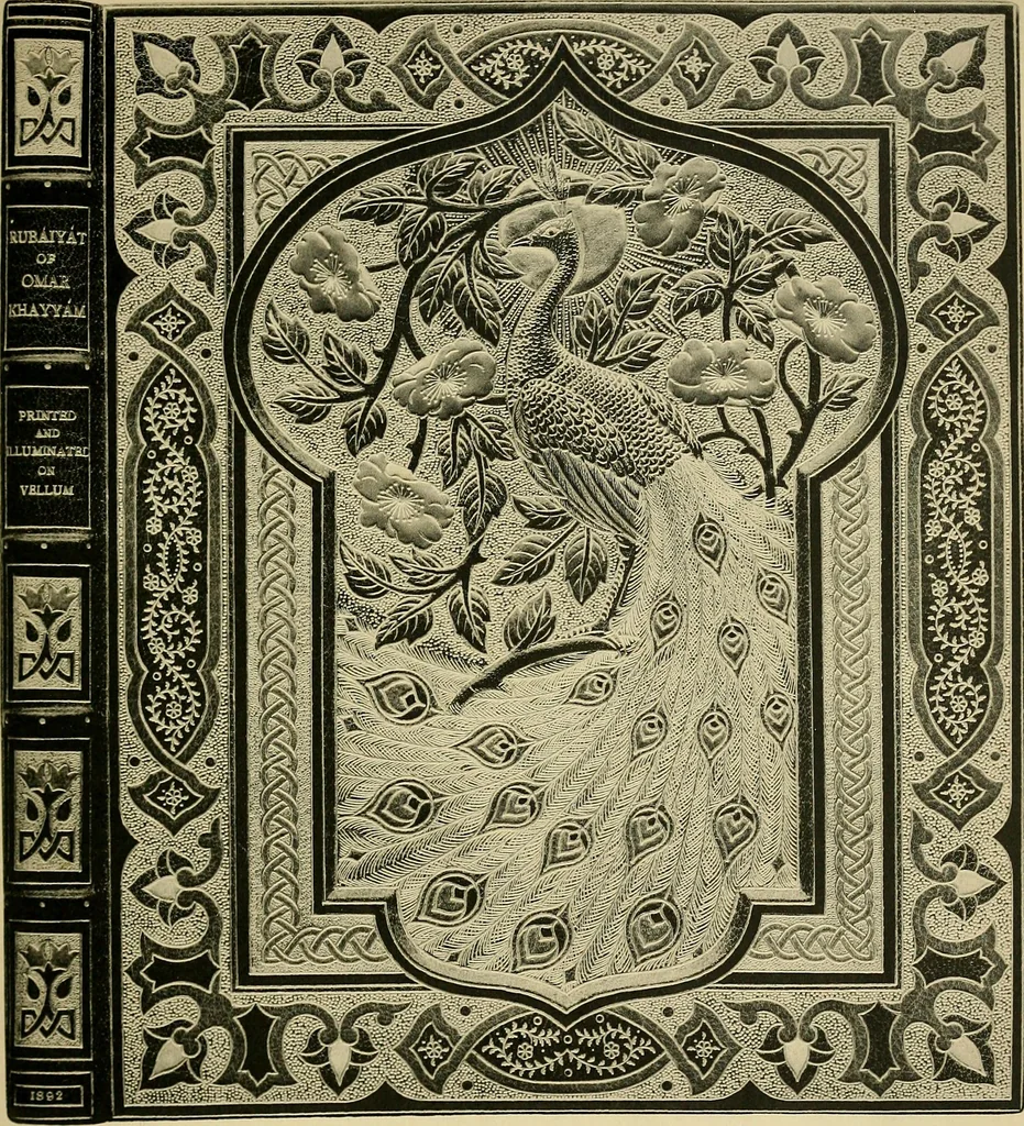 An illustration from Examples of bookbinding executed by Robt. Rivière & Son : exhibited at the Leipzig Exhibition in 1914 for a few weeks prior to the Great War on the outbreak of which they were placed in the cellars of the Leipzig Museum, where they remained for five years, 1920, leaf 42
