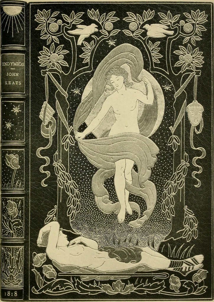 An illustration from Examples of bookbinding executed by Robt. Rivière & Son : exhibited at the Leipzig Exhibition in 1914 for a few weeks prior to the Great War on the outbreak of which they were placed in the cellars of the Leipzig Museum, where they remained for five years, 1920, leaf 68