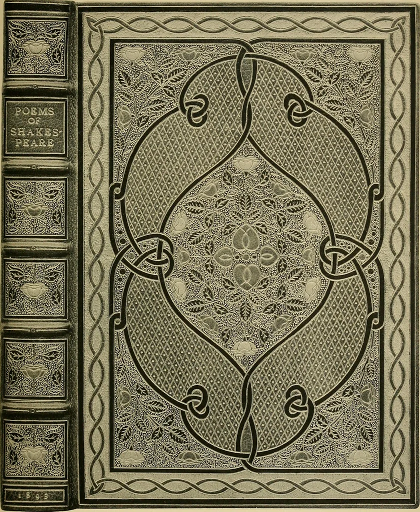 An illustration from Examples of bookbinding executed by Robt. Rivière & Son : exhibited at the Leipzig Exhibition in 1914 for a few weeks prior to the Great War on the outbreak of which they were placed in the cellars of the Leipzig Museum, where they remained for five years, 1920, leaf 86