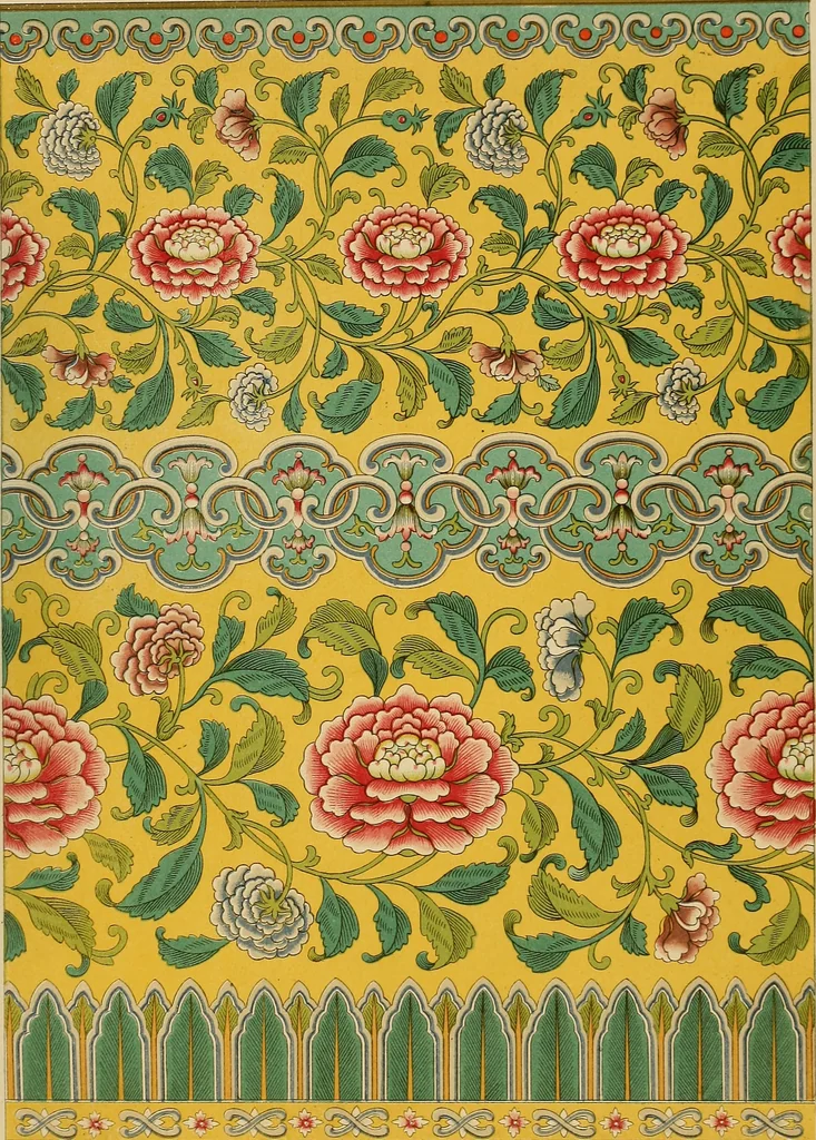An illustration from Examples of Chinese ornament selected from objects in the South Kensington museum and other collections, 1867, leaf 124