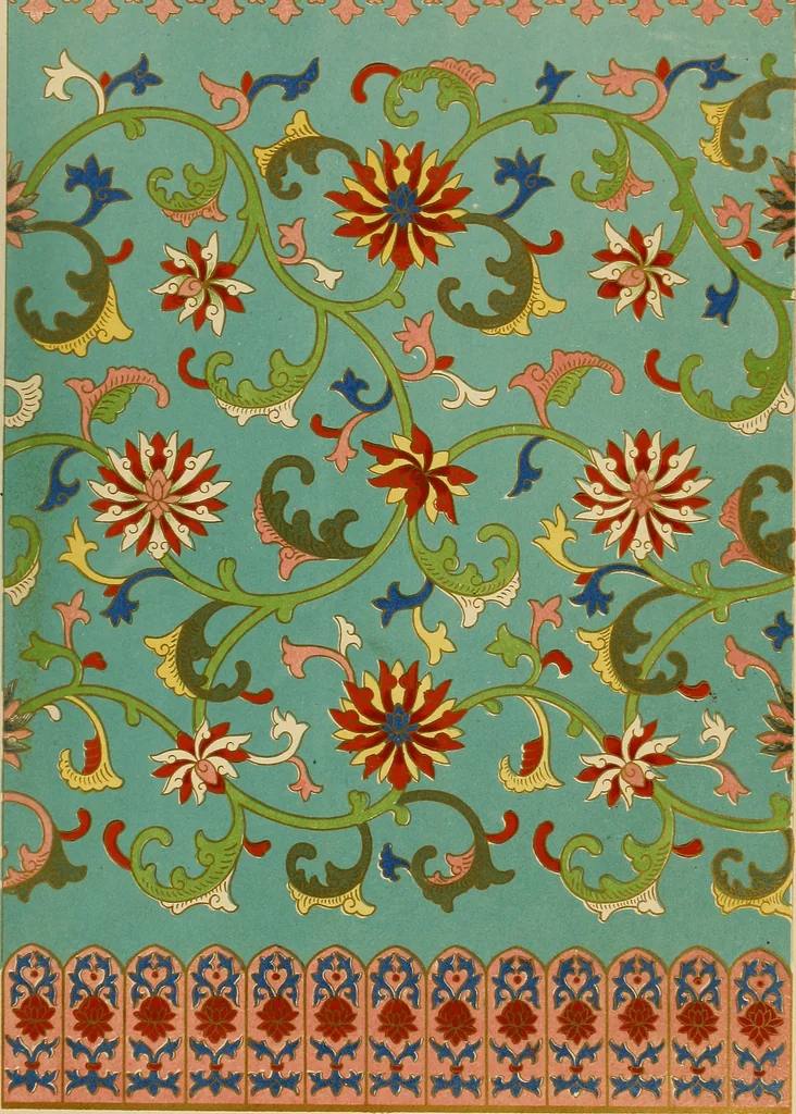 An illustration from Examples of Chinese ornament selected from objects in the South Kensington museum and other collections, 1867, leaf 142