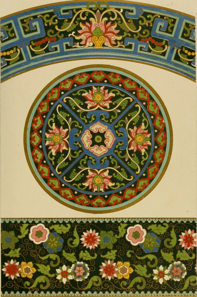 An illustration from Examples of Chinese ornament selected from objects in the South Kensington museum and other collections, 1867, leaf 144