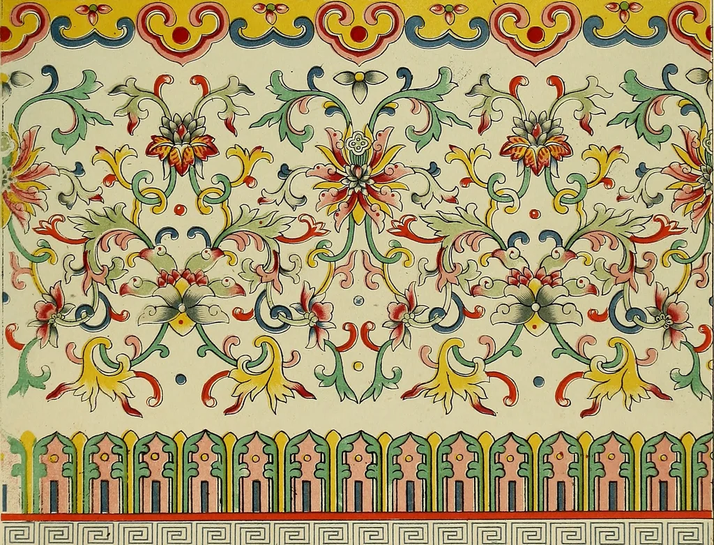 An illustration from Examples of Chinese ornament selected from objects in the South Kensington museum and other collections, 1867, leaf 148