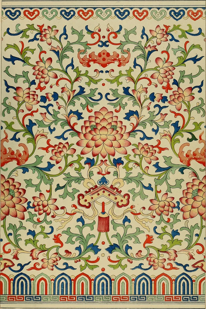 An illustration from Examples of Chinese ornament selected from objects in the South Kensington museum and other collections, 1867, leaf 152