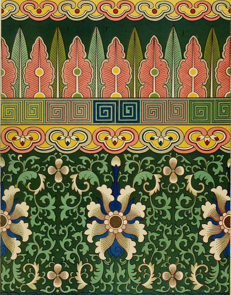 An illustration from Examples of Chinese ornament selected from objects in the South Kensington museum and other collections, 1867, leaf 154