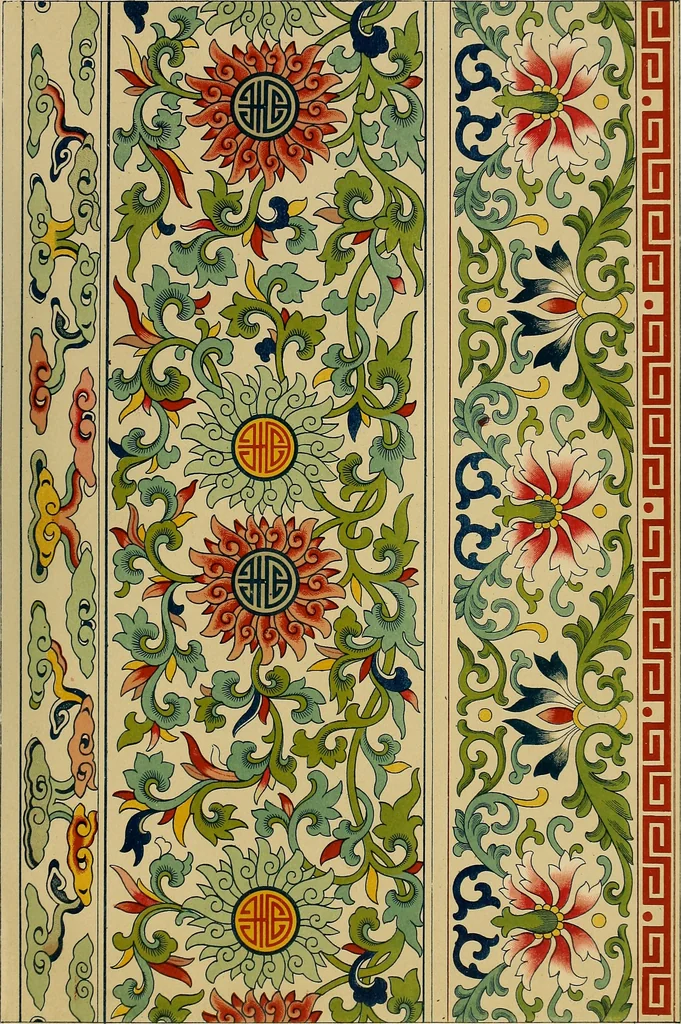 An illustration from Examples of Chinese ornament selected from objects in the South Kensington museum and other collections, 1867, leaf 164