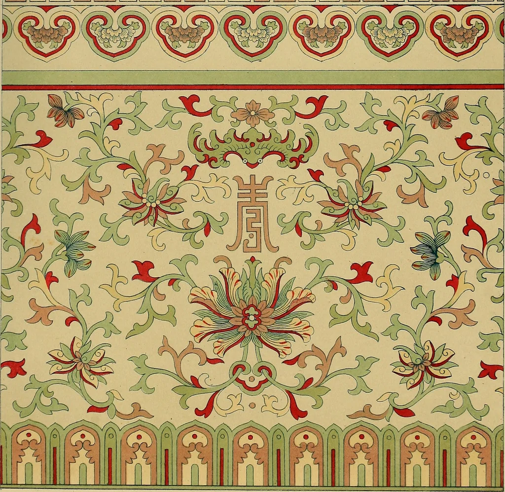 An illustration from Examples of Chinese ornament selected from objects in the South Kensington museum and other collections, 1867, leaf 166