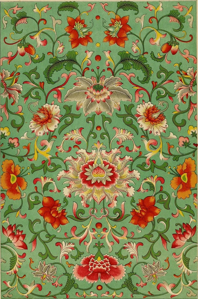 An illustration from Examples of Chinese ornament selected from objects in the South Kensington museum and other collections, 1867, leaf 172