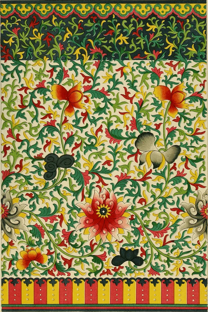 An illustration from Examples of Chinese ornament selected from objects in the South Kensington museum and other collections, 1867, leaf 176